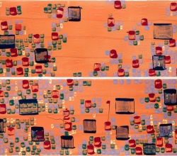 'Diptych' Painting detail by .carolinecblaker. 1261167140