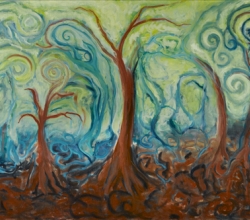 'The Forest Through the Trees' Painting detail by .carolinecblaker. 1304290275