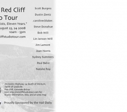 'Red Cliff Studio Tour - back' Legacy Graphic Design detail by .carolinecblaker. 1213581473